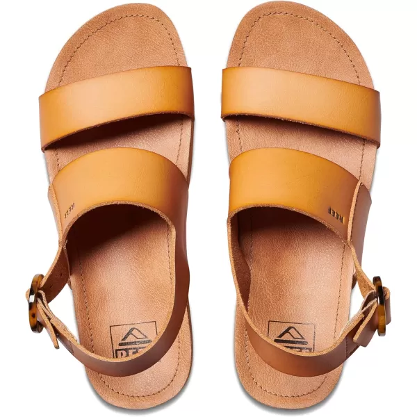 imageREEF Vista Hi Buckle Womens Platform Fashion Sandal Arch Support Ultra Soft Cushion FootbedNatural