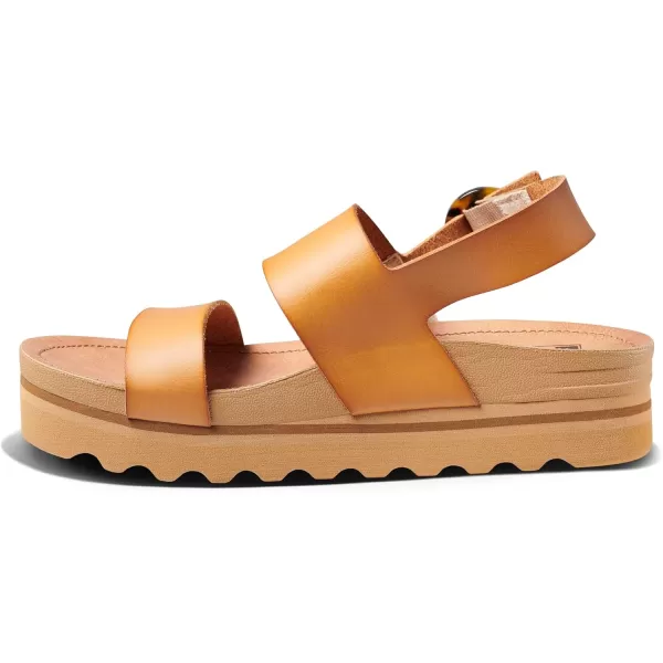imageREEF Vista Hi Buckle Womens Platform Fashion Sandal Arch Support Ultra Soft Cushion FootbedNatural