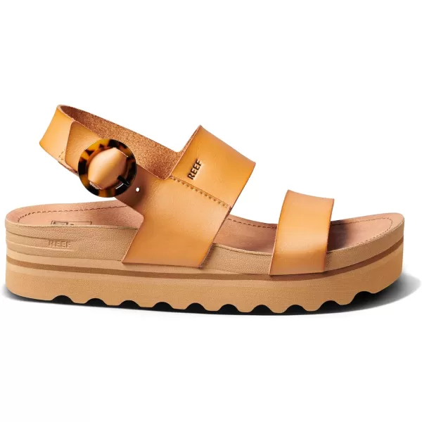 imageREEF Vista Hi Buckle Womens Platform Fashion Sandal Arch Support Ultra Soft Cushion FootbedNatural