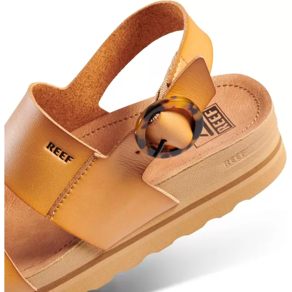 imageREEF Vista Hi Buckle Womens Platform Fashion Sandal Arch Support Ultra Soft Cushion FootbedNatural