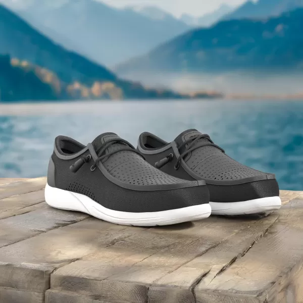 imageREEF Water Coast Mens Shoe Water Friendly Soft Footbed Breathable Non Marking OutsoleBlack