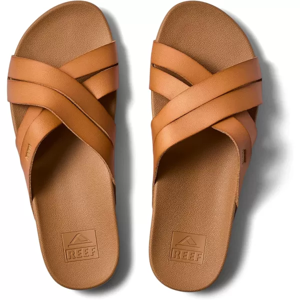 imageREEF Womens Cushion Spring Bloom Slide SandalNatural