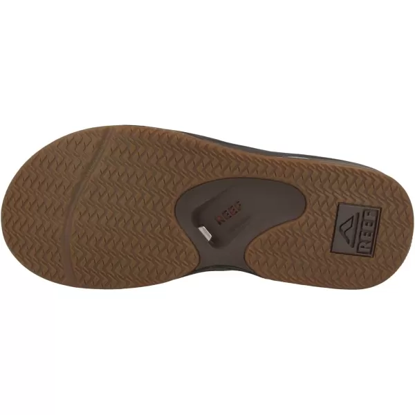 imageReef Mens Leather Fanning SandalBrown