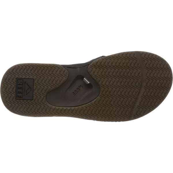 imageReef Mens Leather Fanning SandalDark Brown
