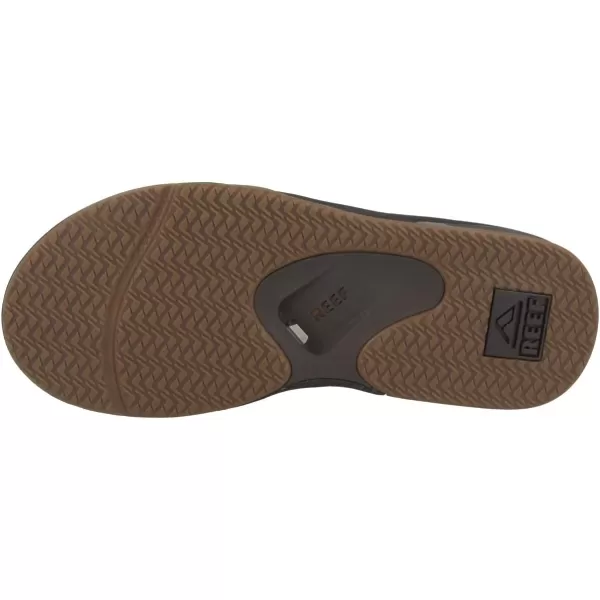 imageReef Mens Leather Fanning SandalDark Brown