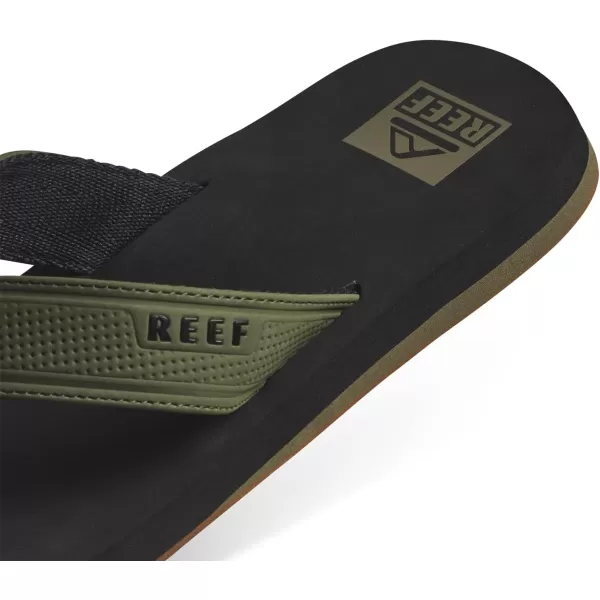 imageReef Mens The Layback SandalBlackOlive