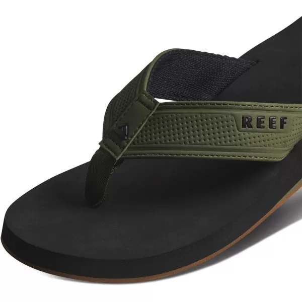 imageReef Mens The Layback SandalBlackOlive
