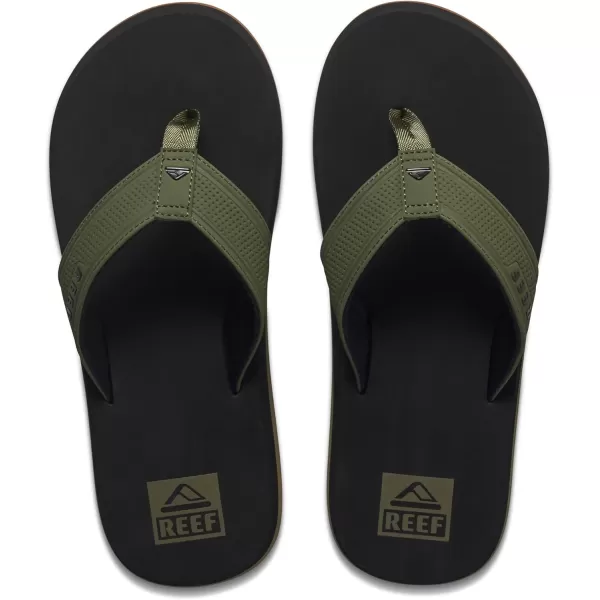 imageReef Mens The Layback SandalBlackOlive