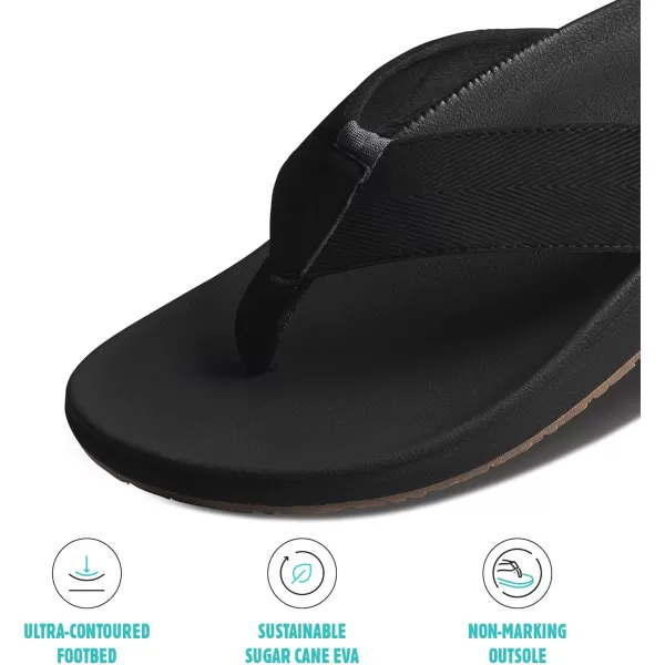 imageReef Mens The Raglan SandalBlackGum