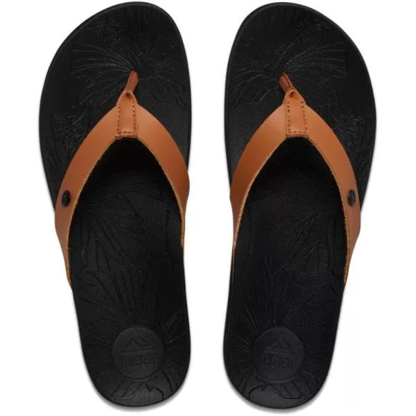 imageReef Womens Cushion Porto Cruz SandalBlackCognac