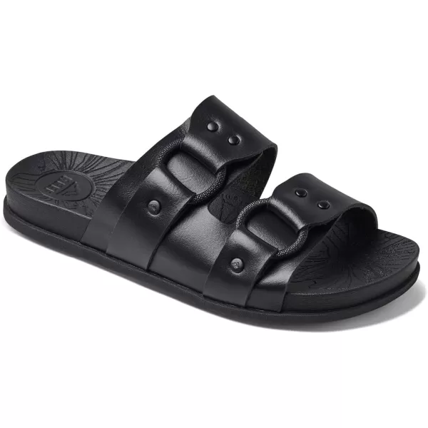 imageReef Womens Cushion Vera Cruz Slide SandalBlack Night