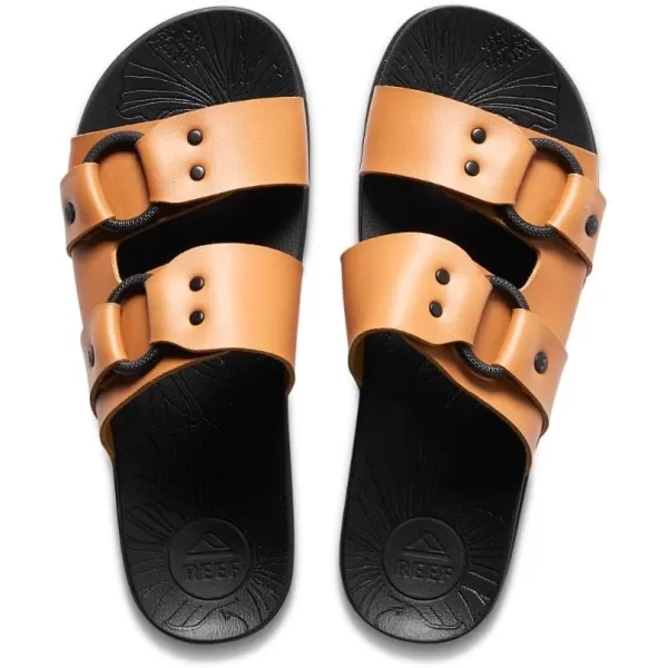 imageReef Womens Cushion Vera Cruz Slide SandalBlackCognac