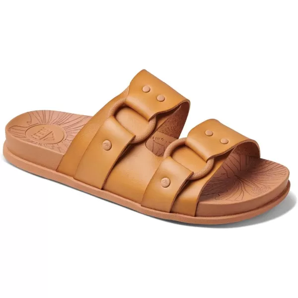 imageReef Womens Cushion Vera Cruz Slide SandalNatural