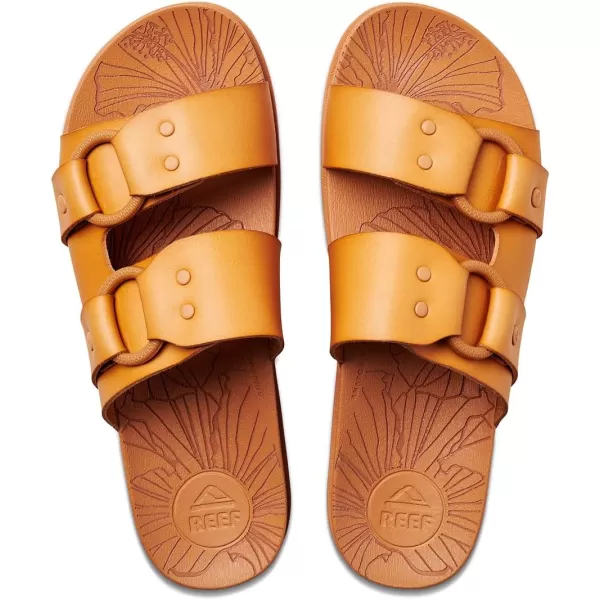 imageReef Womens Cushion Vera Cruz Slide SandalNatural