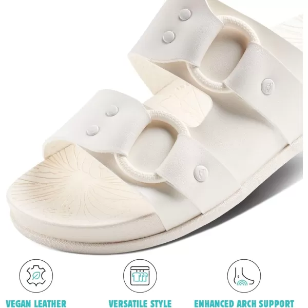 imageReef Womens Cushion Vera Cruz Slide SandalWhisper White