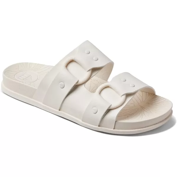 imageReef Womens Cushion Vera Cruz Slide SandalWhisper White