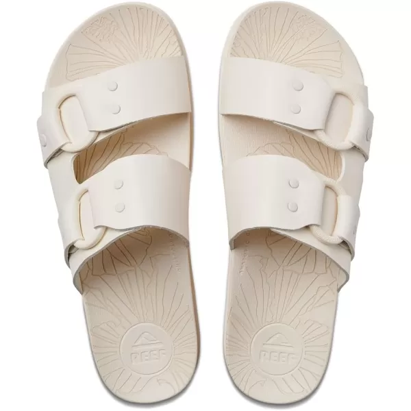 imageReef Womens Cushion Vera Cruz Slide SandalWhisper White