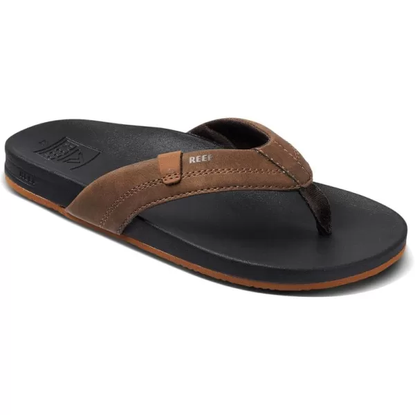 imageREEF Boys Kids Cushion Spring FlipFlopBlackBrown