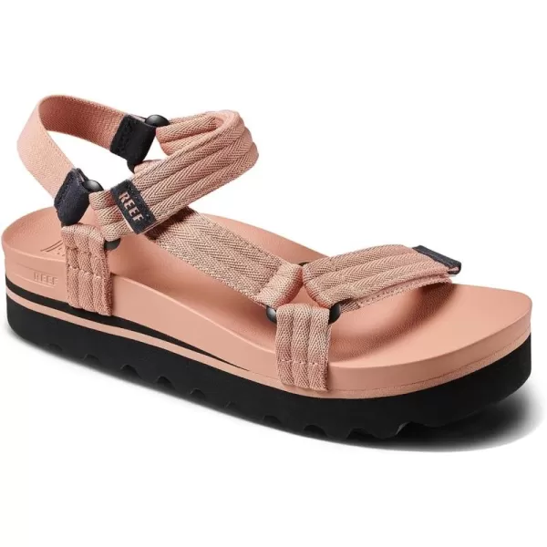 imageREEF Cushion Rem Hi Womens Platform Sandal Adjustable Strap Arch Support and Heel CuppingCork