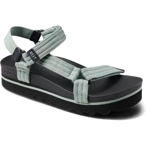 imageREEF Cushion Rem Hi Womens Platform Sandal Adjustable Strap Arch Support and Heel CuppingFrosty