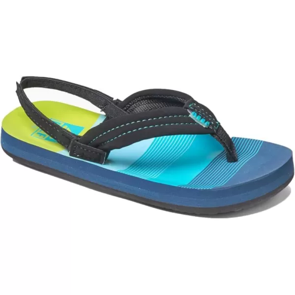 imageREEF Little Ahi UnisexChild Beach Flip Flop Soft Cushion Footbed Water Friendly BackstrapAquaGreen