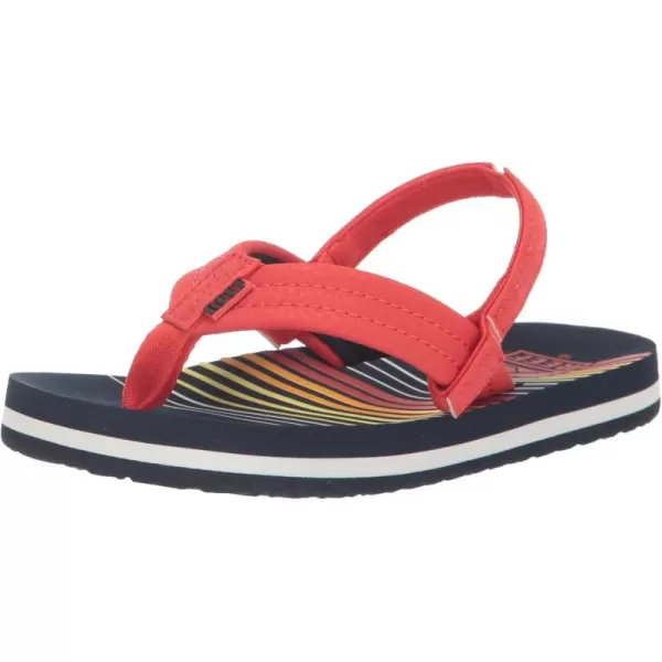 imageREEF Little Ahi UnisexChild Beach Flip Flop Soft Cushion Footbed Water Friendly BackstrapSunset 45
