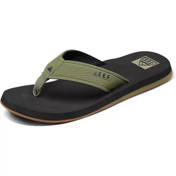 imageReef Mens The Layback SandalBlackOlive