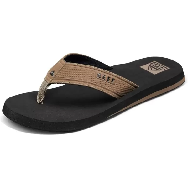imageReef Mens The Layback SandalBlackTan
