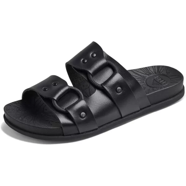 imageReef Womens Cushion Vera Cruz Slide SandalBlack Night