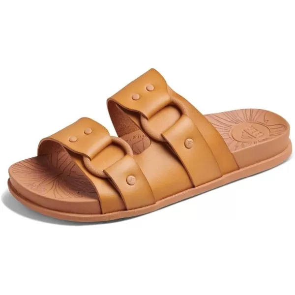 imageReef Womens Cushion Vera Cruz Slide SandalNatural