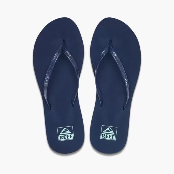 imageREEF Bliss Nights Womens Flip Flop Super Lightweight and Soft Footbed Thin Strap Beach SandalBlue