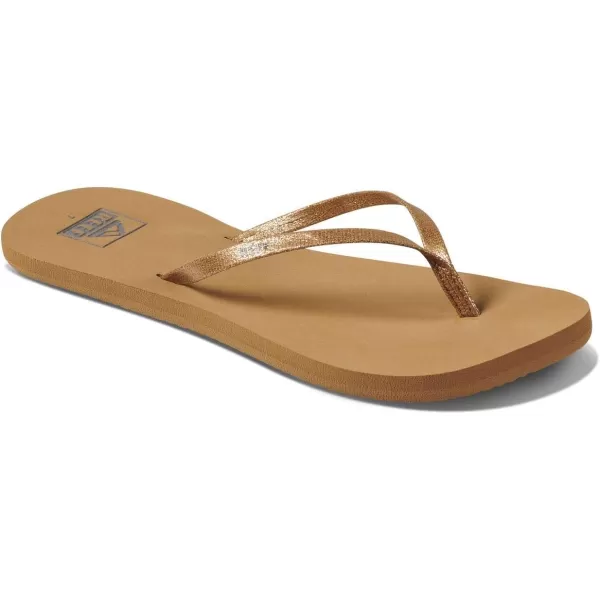 imageREEF Bliss Nights Womens Flip Flop Super Lightweight and Soft Footbed Thin Strap Beach SandalCopper