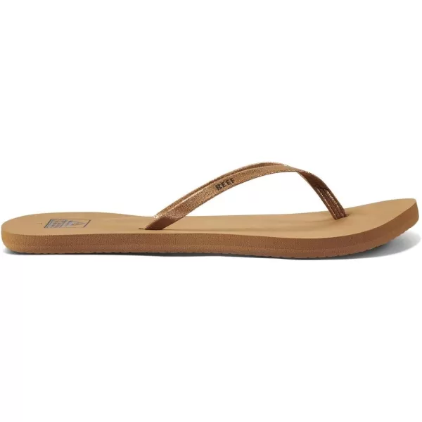 imageREEF Bliss Nights Womens Flip Flop Super Lightweight and Soft Footbed Thin Strap Beach SandalCopper