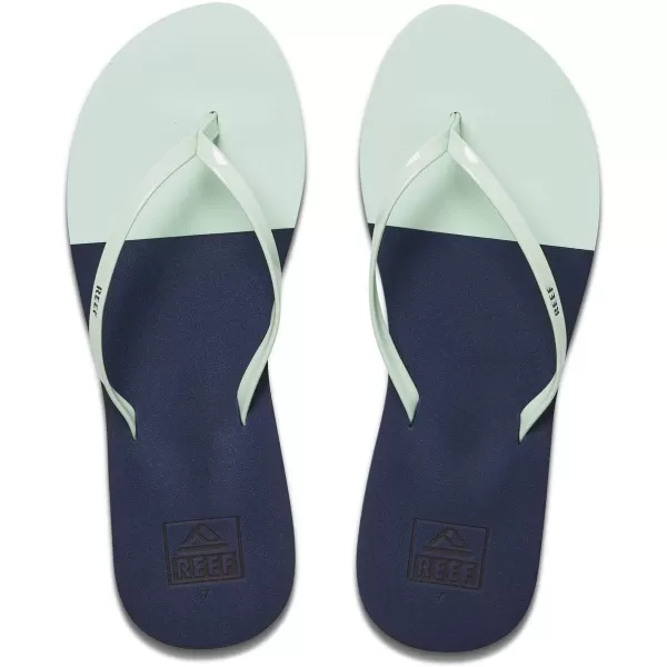 imageREEF Bliss Nights Womens Flip Flop Super Lightweight and Soft Footbed Thin Strap Beach SandalMisty Jade