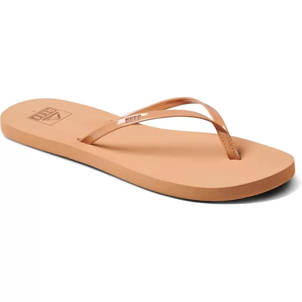 imageREEF Bliss Nights Womens Flip Flop Super Lightweight and Soft Footbed Thin Strap Beach SandalNatural Patent