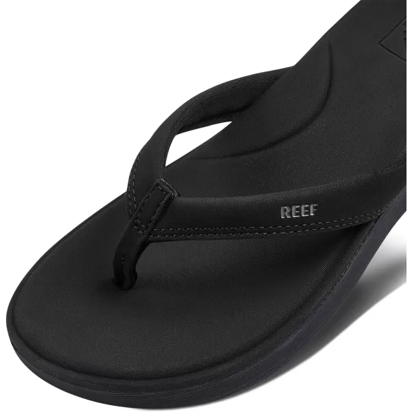 imageREEF Cushion Cloud Womens Flip Flop Super Soft Molded Footbed Arch SupportBlack