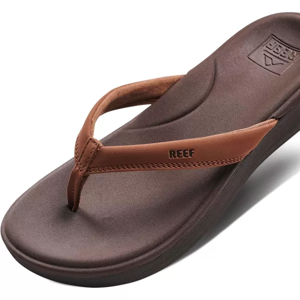 imageREEF Cushion Cloud Womens Flip Flop Super Soft Molded Footbed Arch SupportEspresso