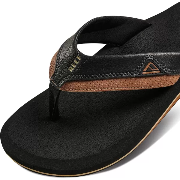 imageREEF Cushion Dawn Mens Flip Flop Instant Comfort Ultra Soft FootbedBlackTan