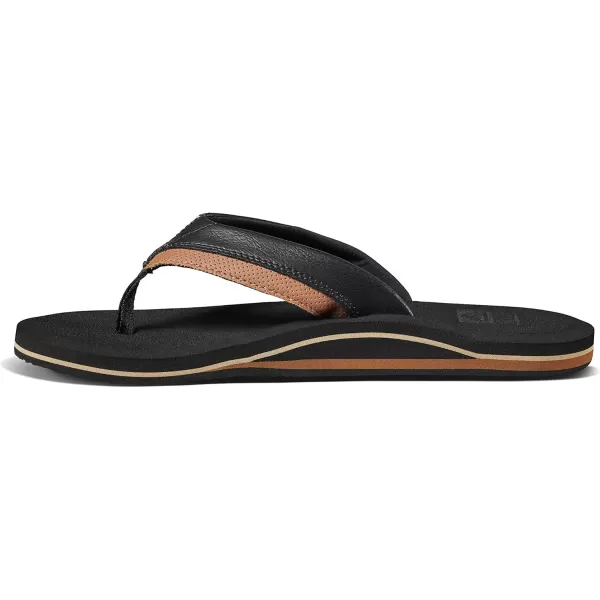 imageREEF Cushion Dawn Mens Flip Flop Instant Comfort Ultra Soft FootbedBlackTan