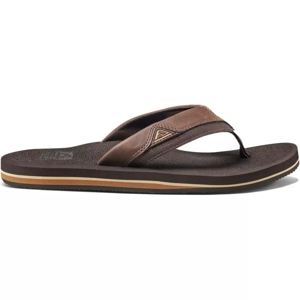 imageREEF Cushion Dawn Mens Flip Flop Instant Comfort Ultra Soft FootbedBrown