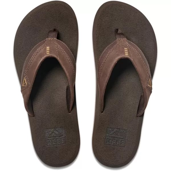 imageREEF Cushion Dawn Mens Flip Flop Instant Comfort Ultra Soft FootbedBrown