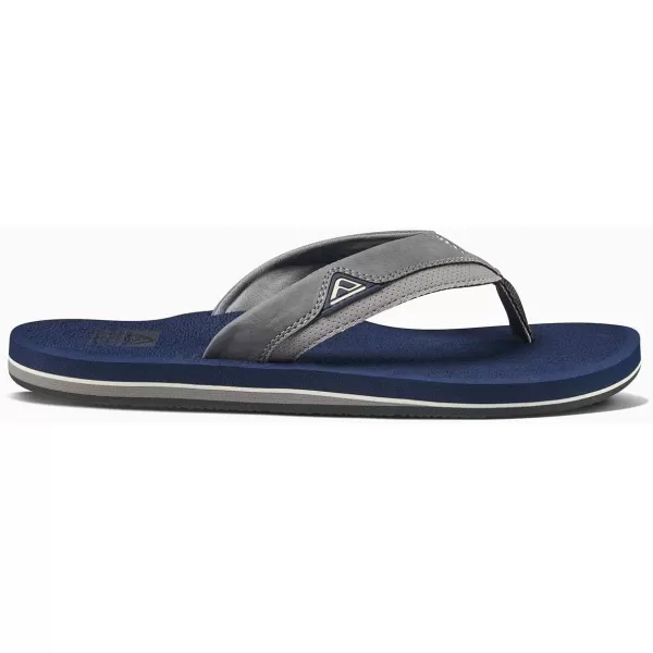 imageREEF Cushion Dawn Mens Flip Flop Instant Comfort Ultra Soft FootbedNavyGrey