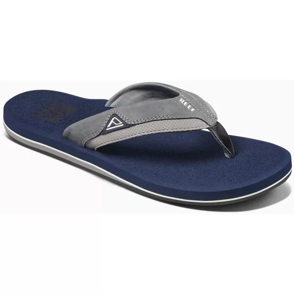 imageREEF Cushion Dawn Mens Flip Flop Instant Comfort Ultra Soft FootbedNavyGrey