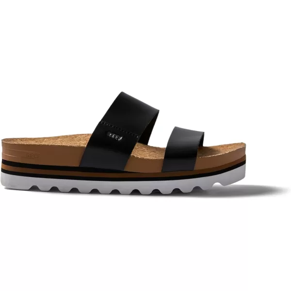 imageREEF Cushion Vista Hi Womens Platform Fashion Sandal Arch Support Ultra Soft Cushion FootbedBlack