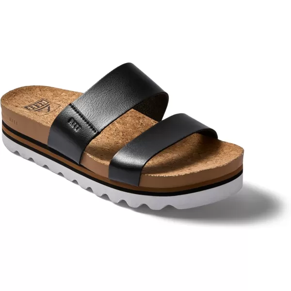 imageREEF Cushion Vista Hi Womens Platform Fashion Sandal Arch Support Ultra Soft Cushion FootbedBlack