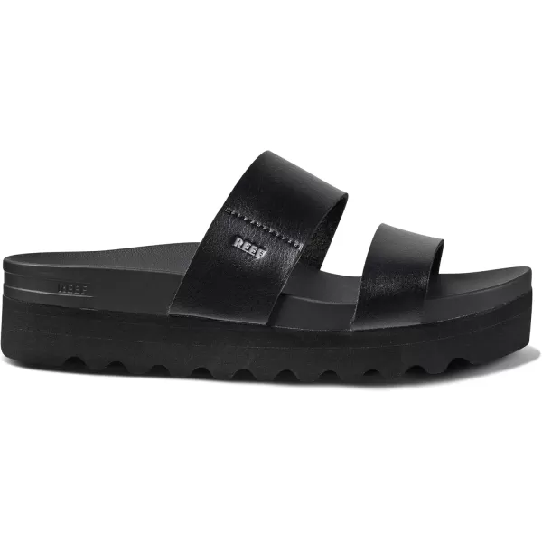 imageREEF Cushion Vista Hi Womens Platform Fashion Sandal Arch Support Ultra Soft Cushion FootbedBlackBlack