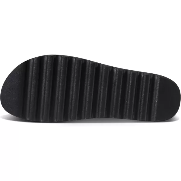 imageREEF Cushion Vista Hi Womens Platform Fashion Sandal Arch Support Ultra Soft Cushion FootbedBlackBlack