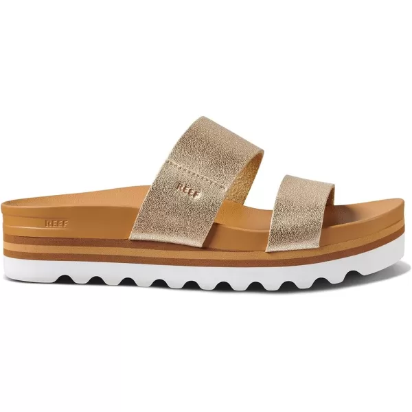 imageREEF Cushion Vista Hi Womens Platform Fashion Sandal Arch Support Ultra Soft Cushion FootbedChampagne