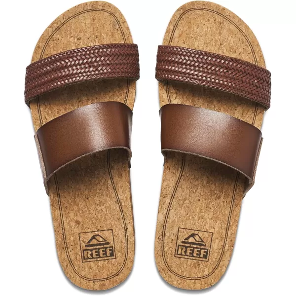 imageREEF Cushion Vista Hi Womens Platform Fashion Sandal Arch Support Ultra Soft Cushion FootbedChocolate