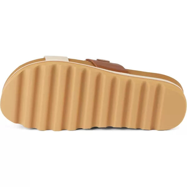 imageREEF Cushion Vista Hi Womens Platform Fashion Sandal Arch Support Ultra Soft Cushion FootbedChocolate Duo